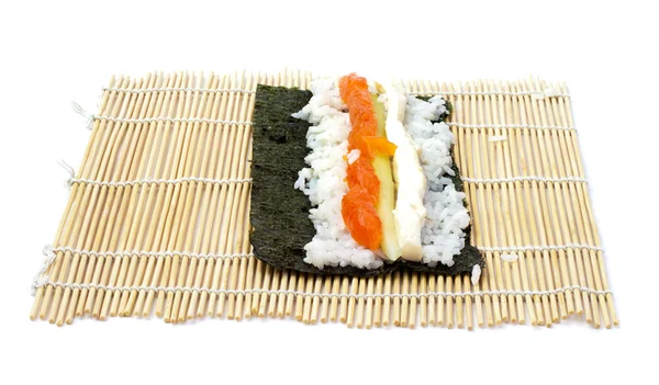 Rolling sushi maki — Stock Photo, Image