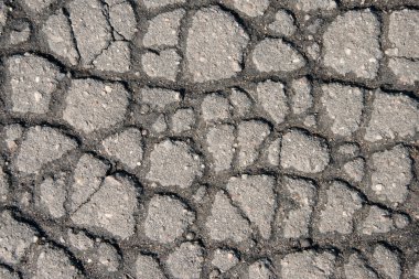 Cracks on Gray Pavement clipart