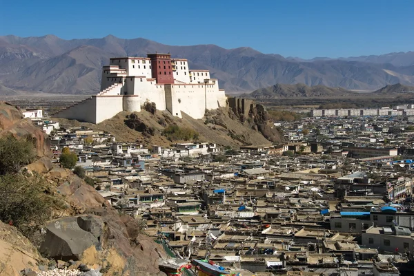 Shigatse fort Stok Resim