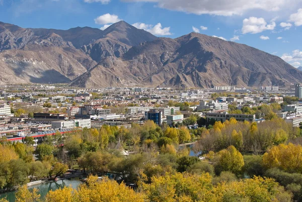 Vista di Lhasa — Foto Stock