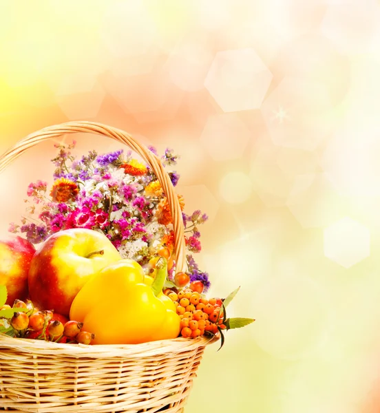 Autumn basket — Stock Photo, Image