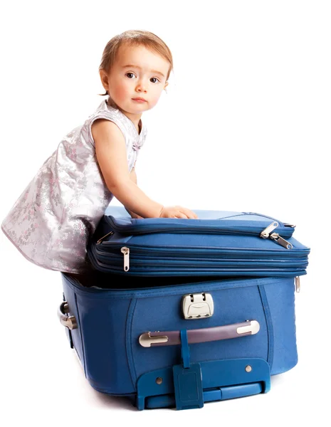 Kufr dítě — Stock fotografie