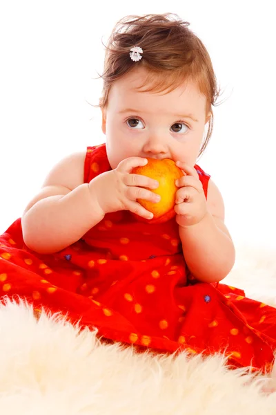 Large peach — Stock Photo, Image