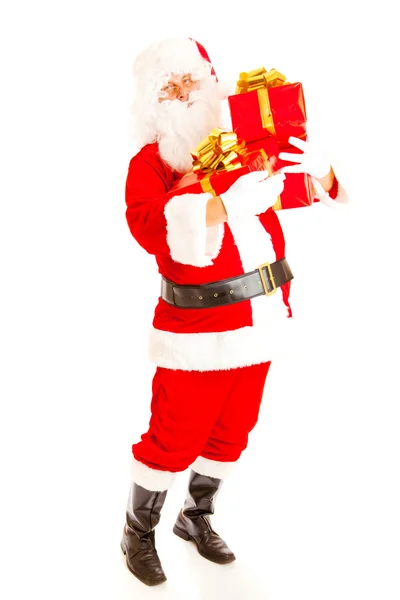 Santa with presents — Stock Photo, Image
