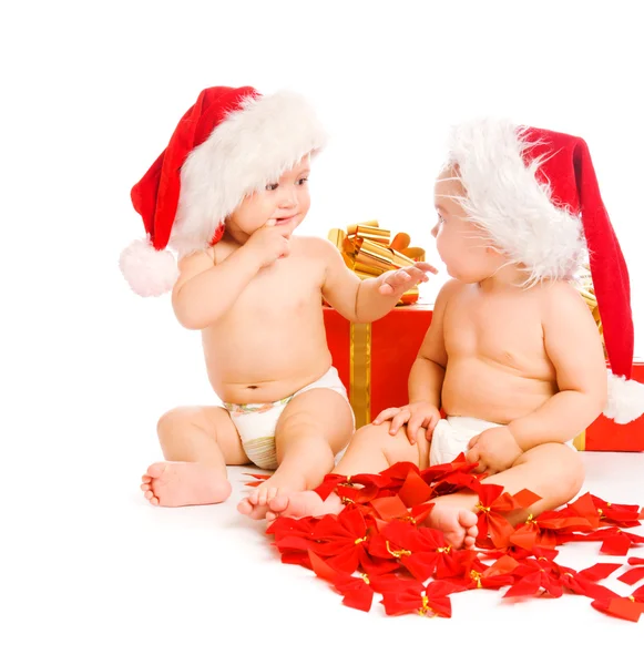 クリスマスの幼児 ストック画像