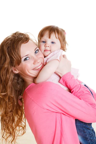 Mother holding daughter — Stock Photo, Image