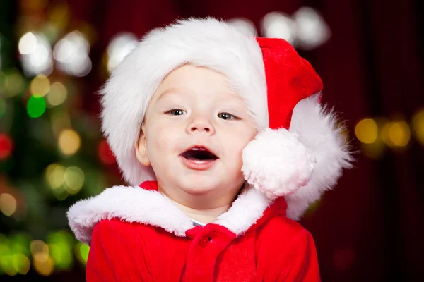 Веселый малыш Санта — стоковое фото
