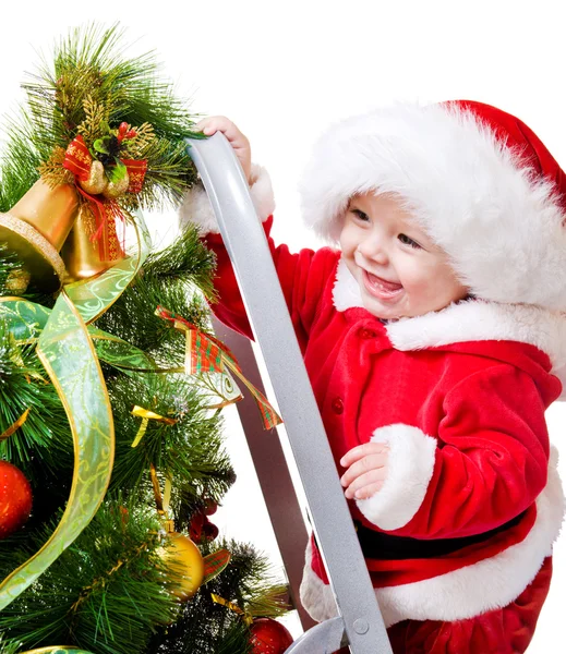 Bebek dekorasyon Noel ağacı — Stok fotoğraf