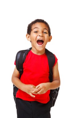 Shouting kid clipart