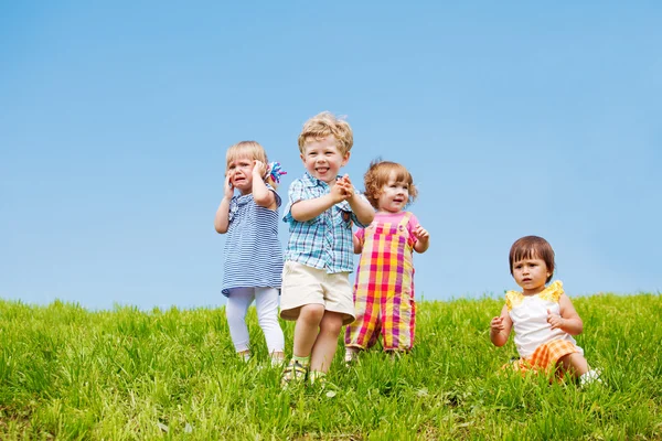 Four toddlers — Stock Photo, Image