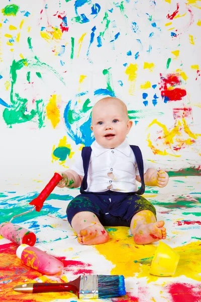 Pintura de bebé —  Fotos de Stock