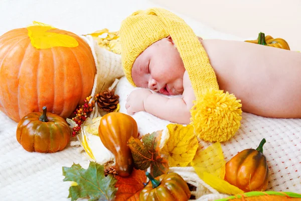 Autumnal baby — Stock Photo, Image