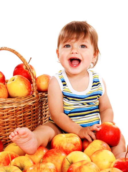 Bambino di mela — Foto Stock