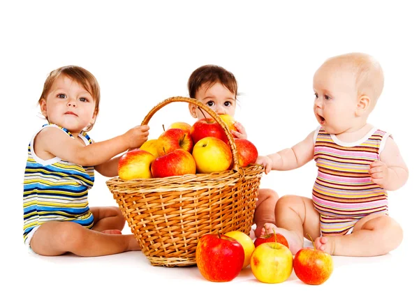 Три немовлят — стокове фото