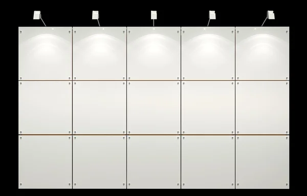 Paneles en blanco — Foto de Stock