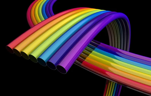 Tubi arcobaleno — Foto Stock