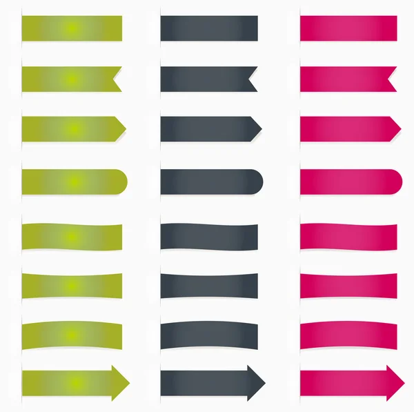 Stickers et bannières ensemble — Image vectorielle