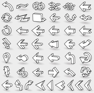 Vector ok set kağıt