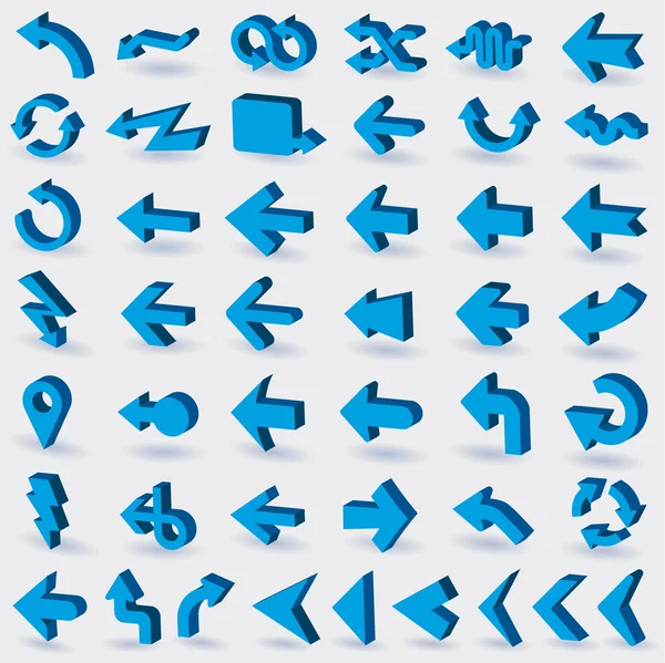Flechas vectoriales conjunto de papel — Archivo Imágenes Vectoriales