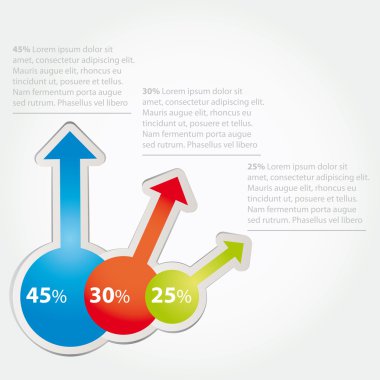 Infographics seti ve Bilgi Grafikleri vektörü