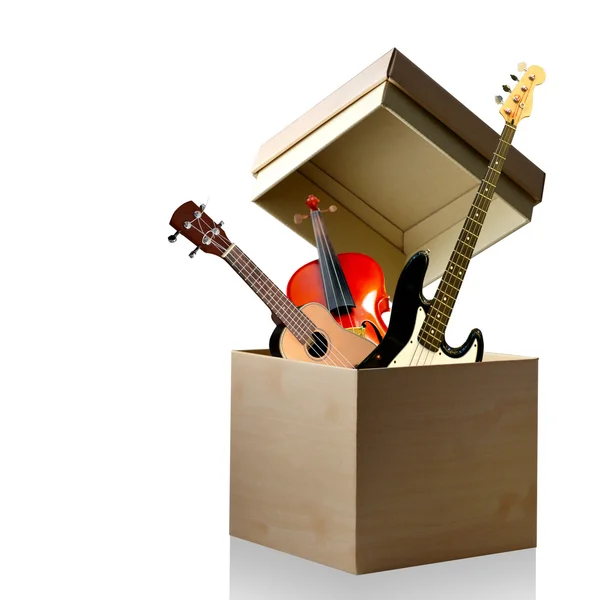 楽器のボックス — ストック写真