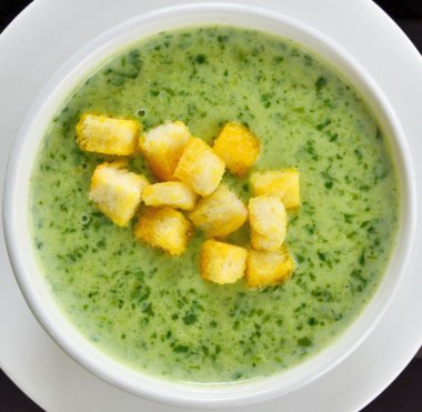 Spinach soup clipart