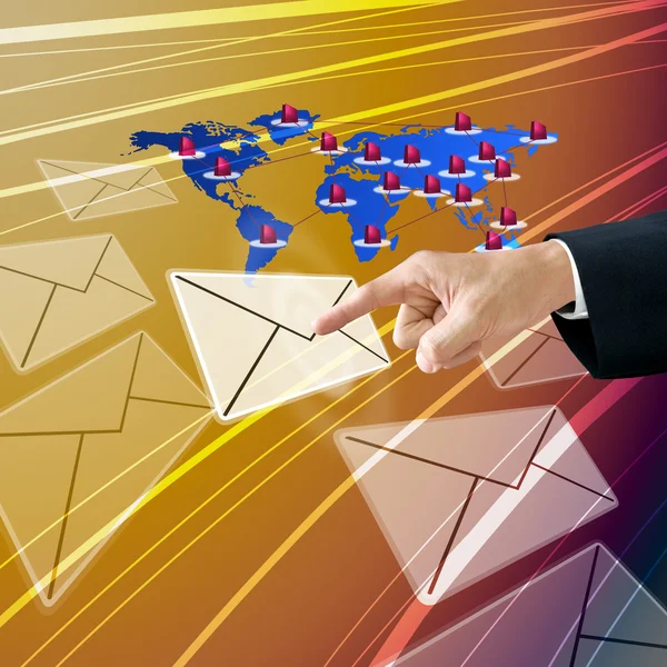 Klientów wysłać żądanie przez e-mail — Zdjęcie stockowe