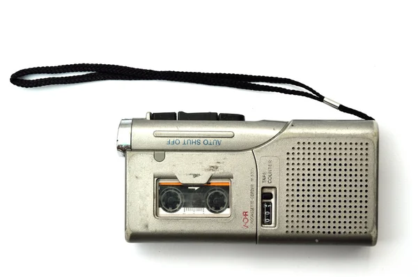 Retro recorder on white background — Stock Photo, Image