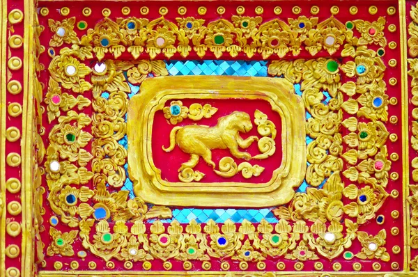 Native Thai style of monkey pattern — Stock Photo, Image