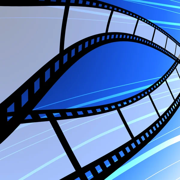 Tira de filme em branco, conceito da indústria cinematográfica — Fotografia de Stock