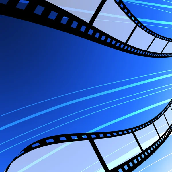 Blank film strip flying background — Stock Photo, Image