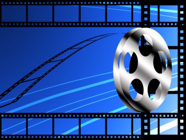 Film roll concept background clipart