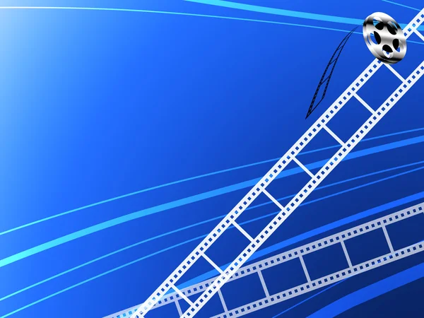 Filmstreifen und Filmrollen, Hintergrund der Kinotechnik — Stockfoto