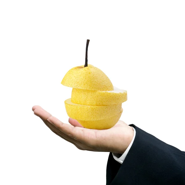Ta en kinesisk päron — Stockfoto