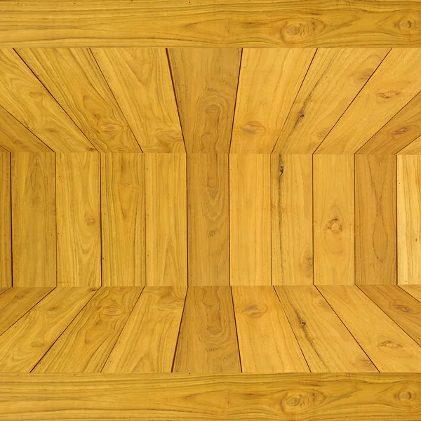 Interior de exposição de madeira — Fotografia de Stock