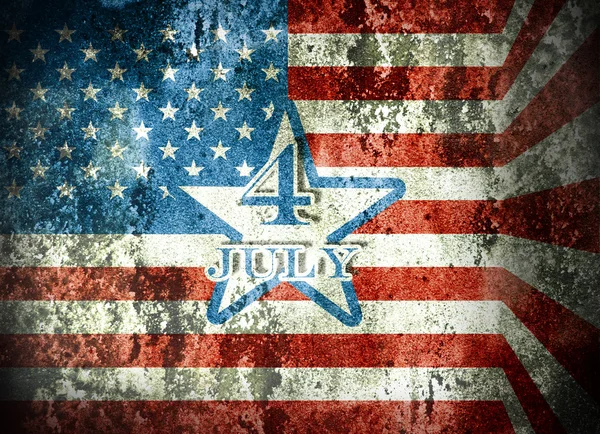 Amerikaanse vlag in grunge stijl — Stockfoto