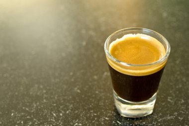 A shot of espresso