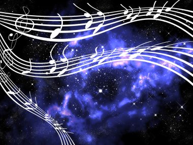 Music from other world clipart