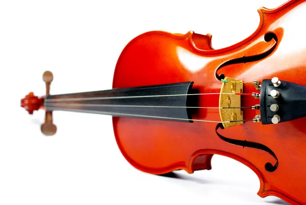 Instrumento clássico, Violino isolado — Fotografia de Stock