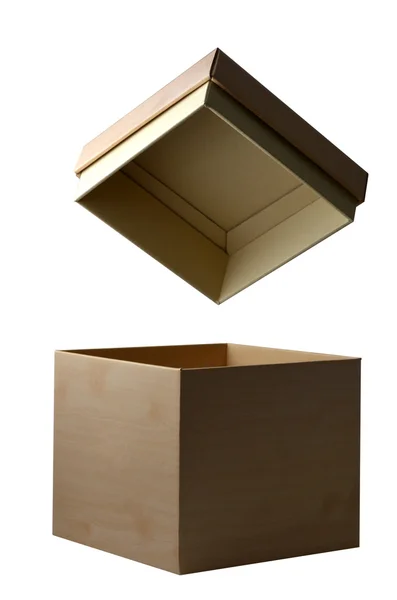 Open box isolated — Stock Photo, Image