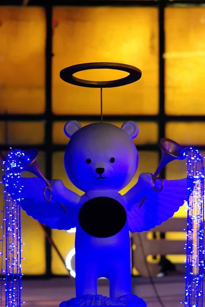 Angel bear doll with lighting — Stock Photo, Image
