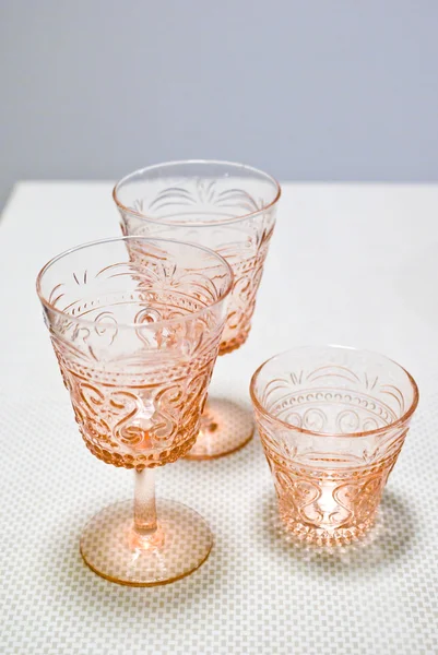 Nice vintage clear glass — Stock Photo, Image