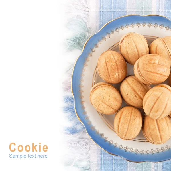 Baking in the shape of walnut — Stock Photo, Image