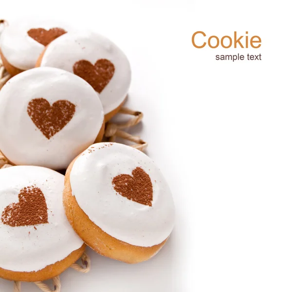 Homemade Cookies with white cream