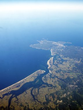 USA East Coast (Hampton Beach) from above clipart