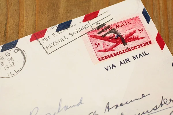 Παλιά αεροπορικώς επιστολή — Φωτογραφία Αρχείου