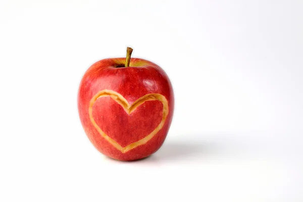 Coração de maçã — Fotografia de Stock