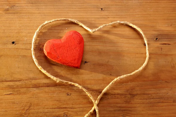 Wooden heart — Stock Photo, Image