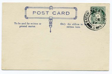 Historic post card clipart