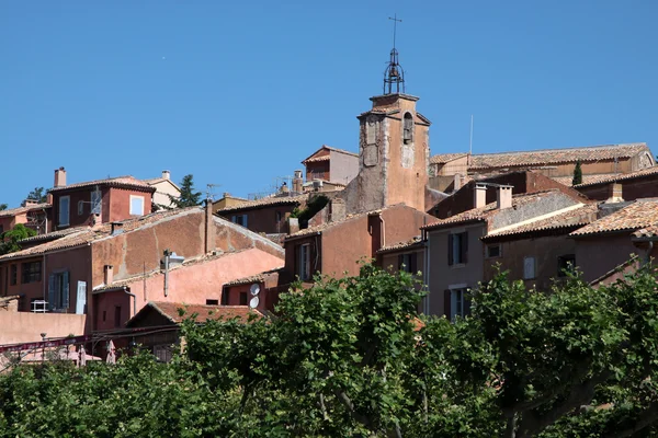 มุมมองของหมู่บ้าน Roussillon — ภาพถ่ายสต็อก
